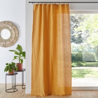 Штора Из 100 осветленного льна Onega 220 x 135 см желтый LA REDOUTE INTERIEURS  фото, kupilegko.ru